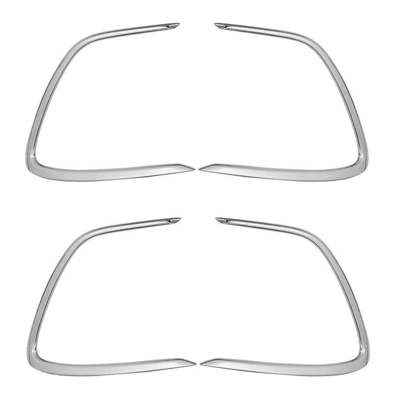 2X For Toyota Camry 2021 Chrome Front Fog Light Lamp Cover Trim Bumper Molding Garnish Eyebrow Eyelid