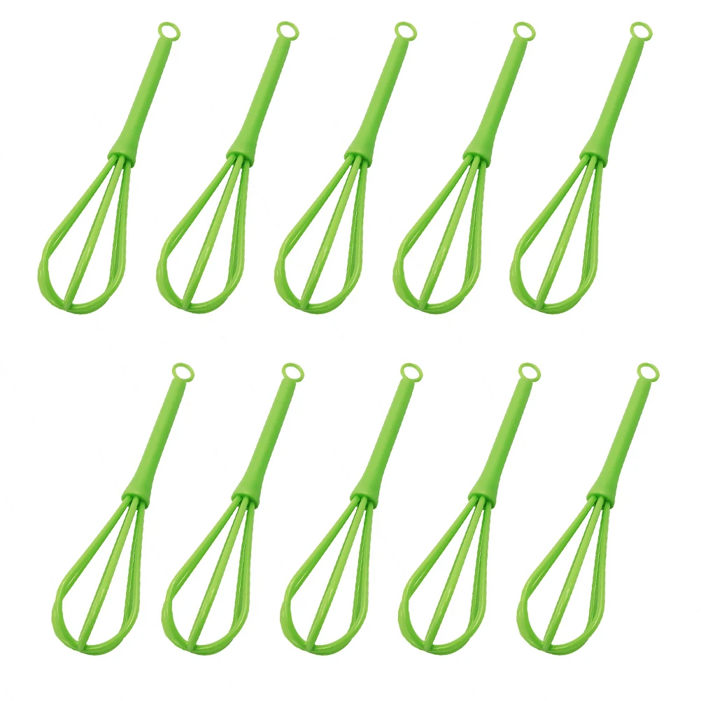 

10pcs Plastic Stirring Multi-Functional Manual Egg For Baking Kitchen Gadgets Non-Slip Ergonomic Design Household Whisk Tool