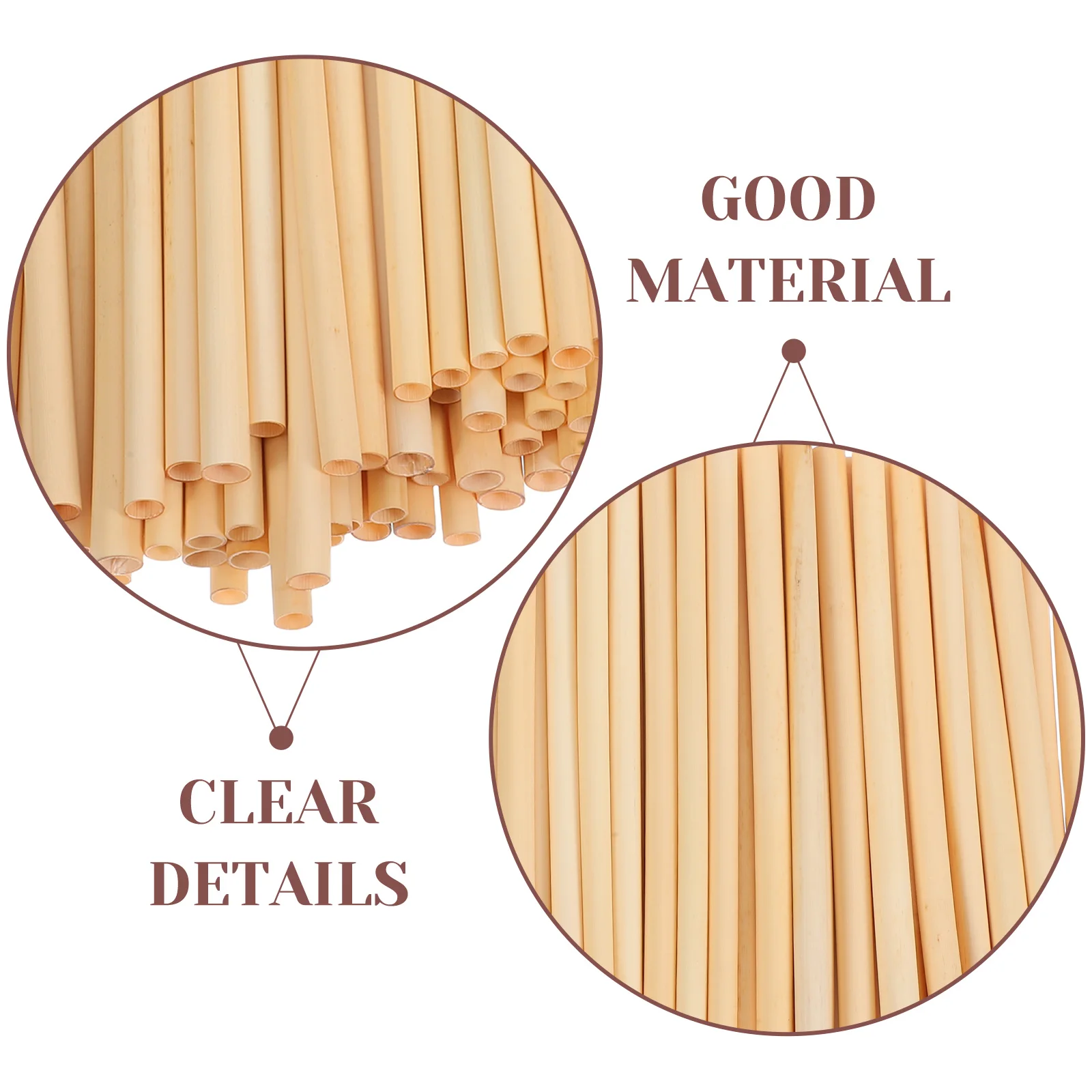 100 Pcs Bamboo Tube Pollination Bees Replacement House Coffee Kit Refillable Prop Straws Disposable Reed Beekeepers Process