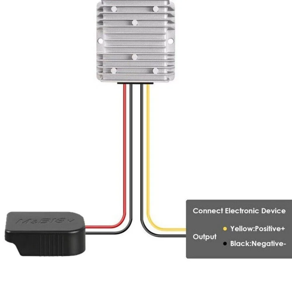 Imagem -02 - Regulador de Tensão Buck Boost Automático Conversor para Makita Adaptador Faça Você Mesmo Step Down dc 18v a 12v 20a 240w