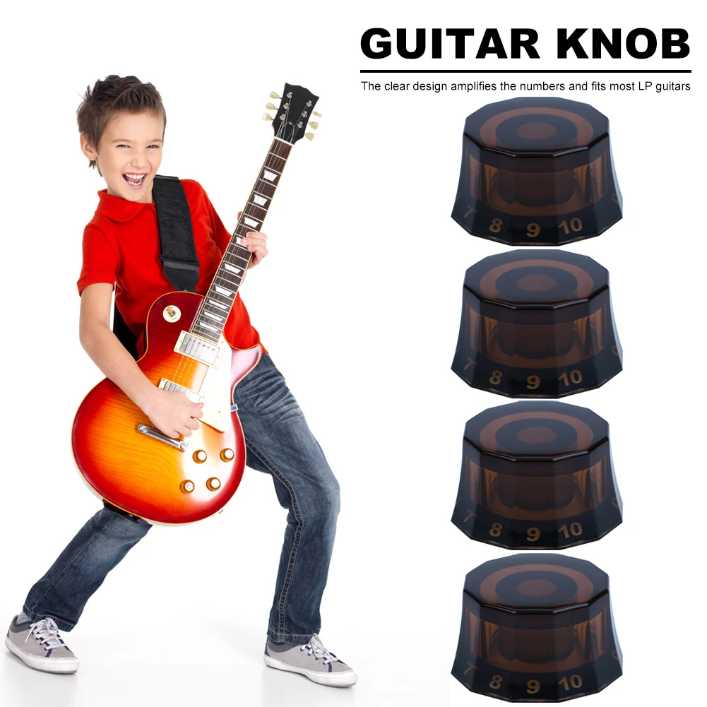 4PCS Electric Guitar Knobs Volume Tone Control Speed Control Top Hat Knobs Lampshade Shape PRS Guitar Musical Instrument Part