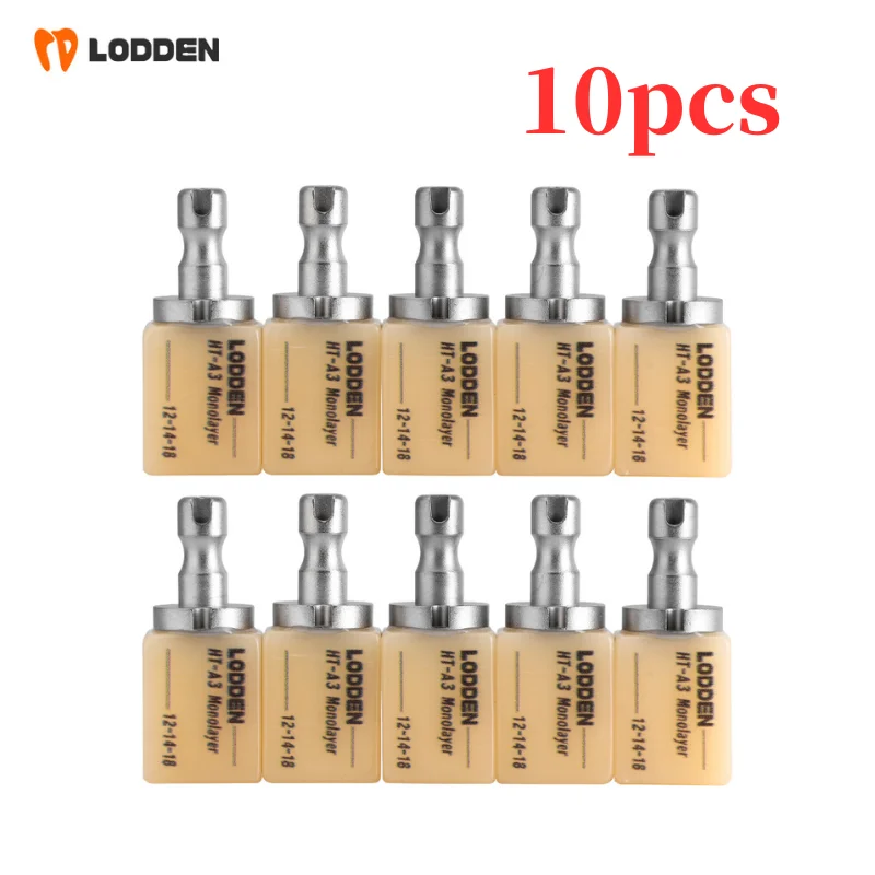 

10Pcs Hybrid Ceramic Blocks Dental Lab C14 Composite Resin for Sirona System Monolayer Resin Block Based 12*14*18 Materials