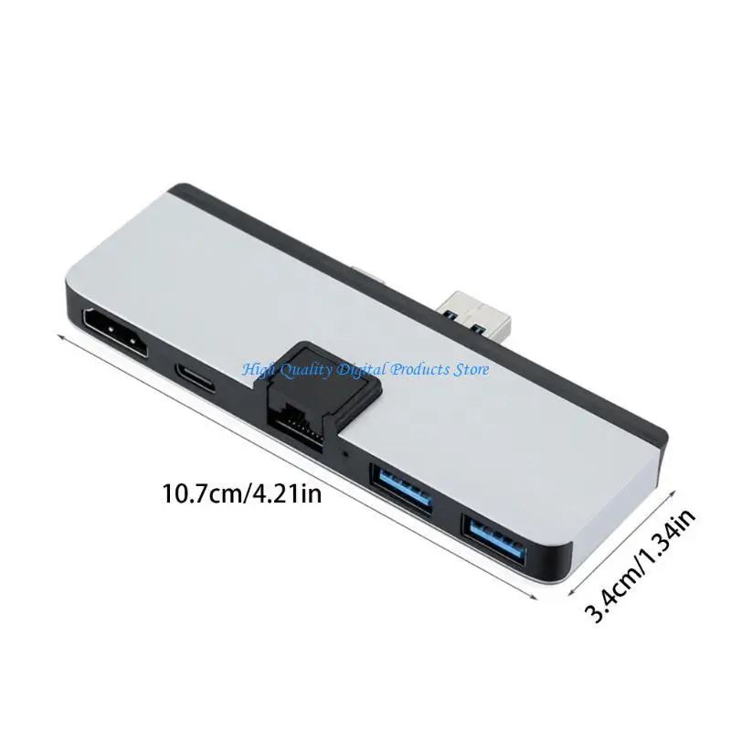 U2JE USB Dock for Laptop 6 in 1 USB Docking Station Accessories Monitors Display