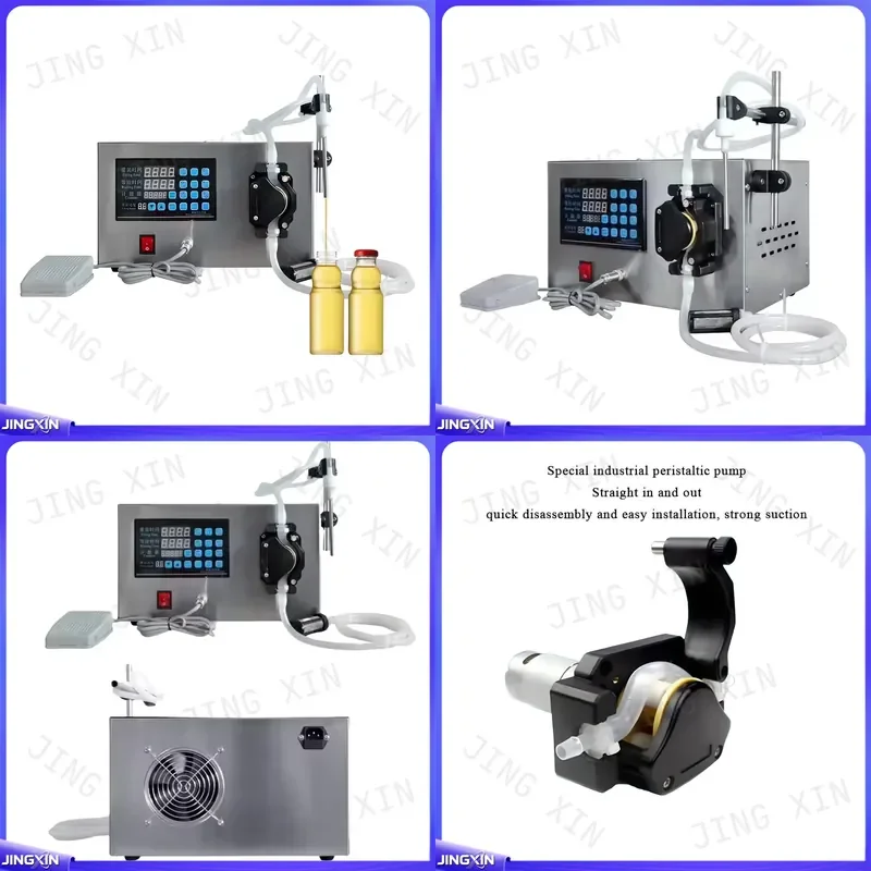 Custom for Single Head Peristaltic Pump Filling Machine Desktop Liquid Soap Cosmetic Bottle Filler 220V