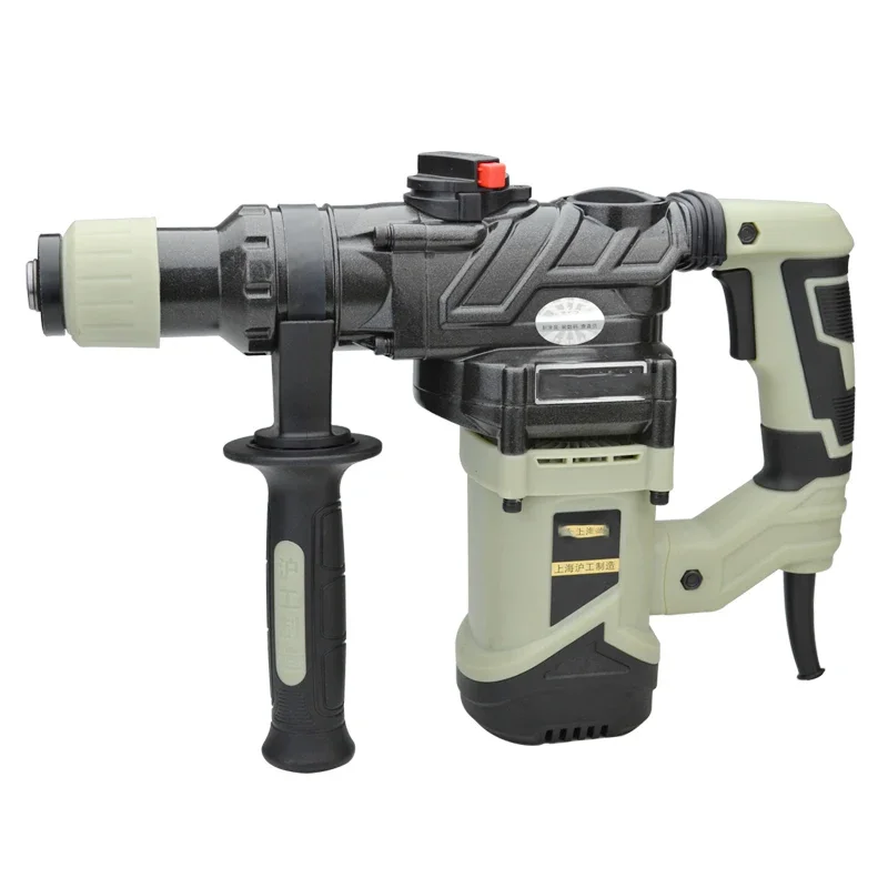 689 Electric Demolition Hammer With Chisel 220V/1300W Concrete Slotting Electric Hammer Electric Pick Hammer Drill