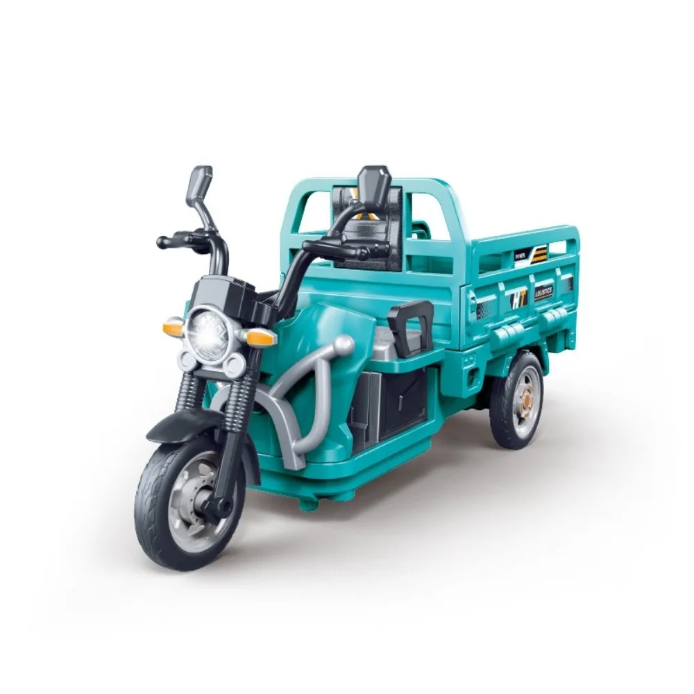 الصوت ضوء دراجة ثلاثية العجلات نموذج عجلة أمامية التوجيه آلية بالقصور الذاتي دراجة ثلاثية العجلات بالقصور الذاتي التراجع البلاستيك نموذج مصغر هدية