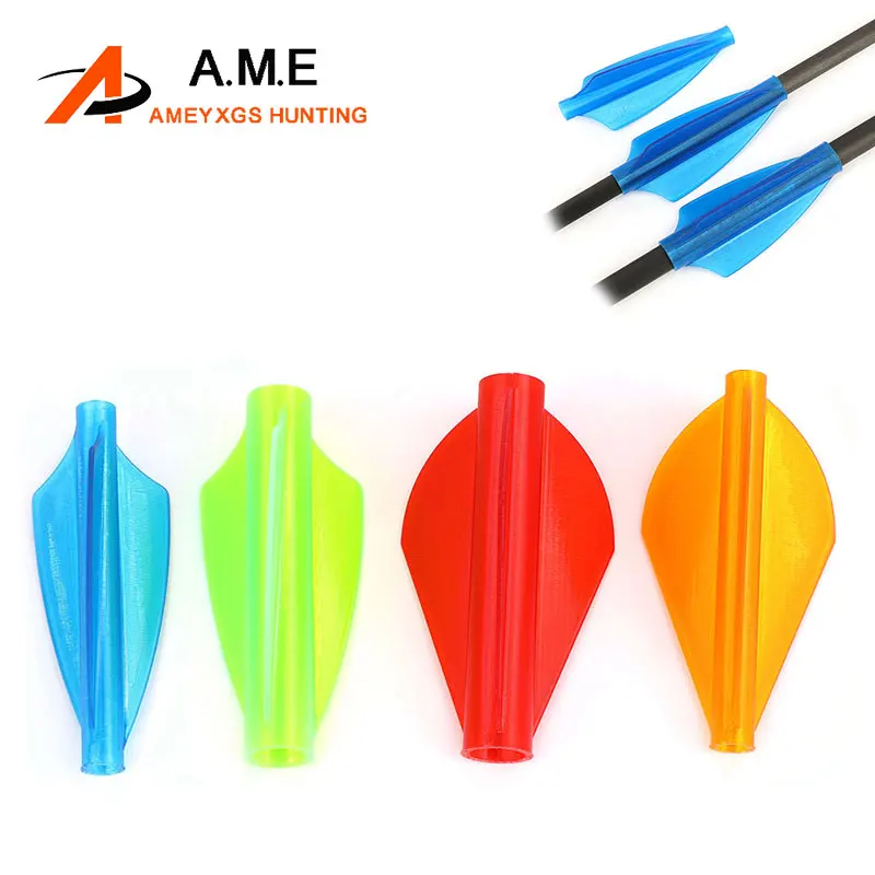 12/24pcs Archery Arrow Feather TPU Arrow Vanes Fletching For 4/6/7.6mm Arrow Shafts Recurve Compound Bow Hunting Target Shooting