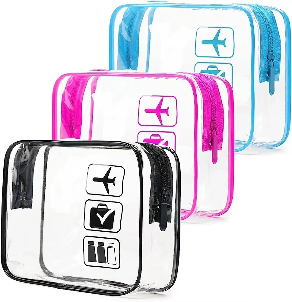 Women Transparent PVC Travel Packing Organizers Bags Cases Pouch Towel Luggage Cosmetic Toiletry Storage Holiday Accessories