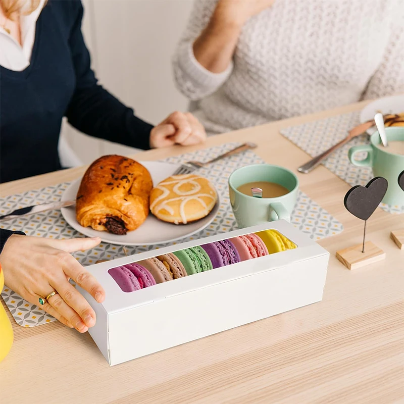 Macaron Boxes With Clear Window 20pcs