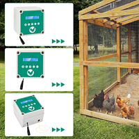 Automatic Farm Chicken Coop Door Opener, Chicken House Flap Door Light Sensor, Pets Duck Cage Door Supplies, Battery Powered