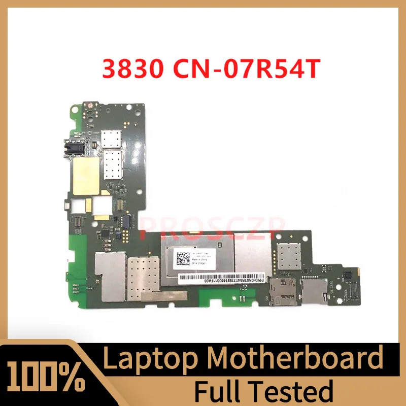 

CN-07R54T 07R54T 7R54T For Dell Venue 8 3830 Tablet Motherboard Y1YKR Atom Z2580 2.0 GHz 32GB P/N: 0N5GP0 100% Full Tested Good