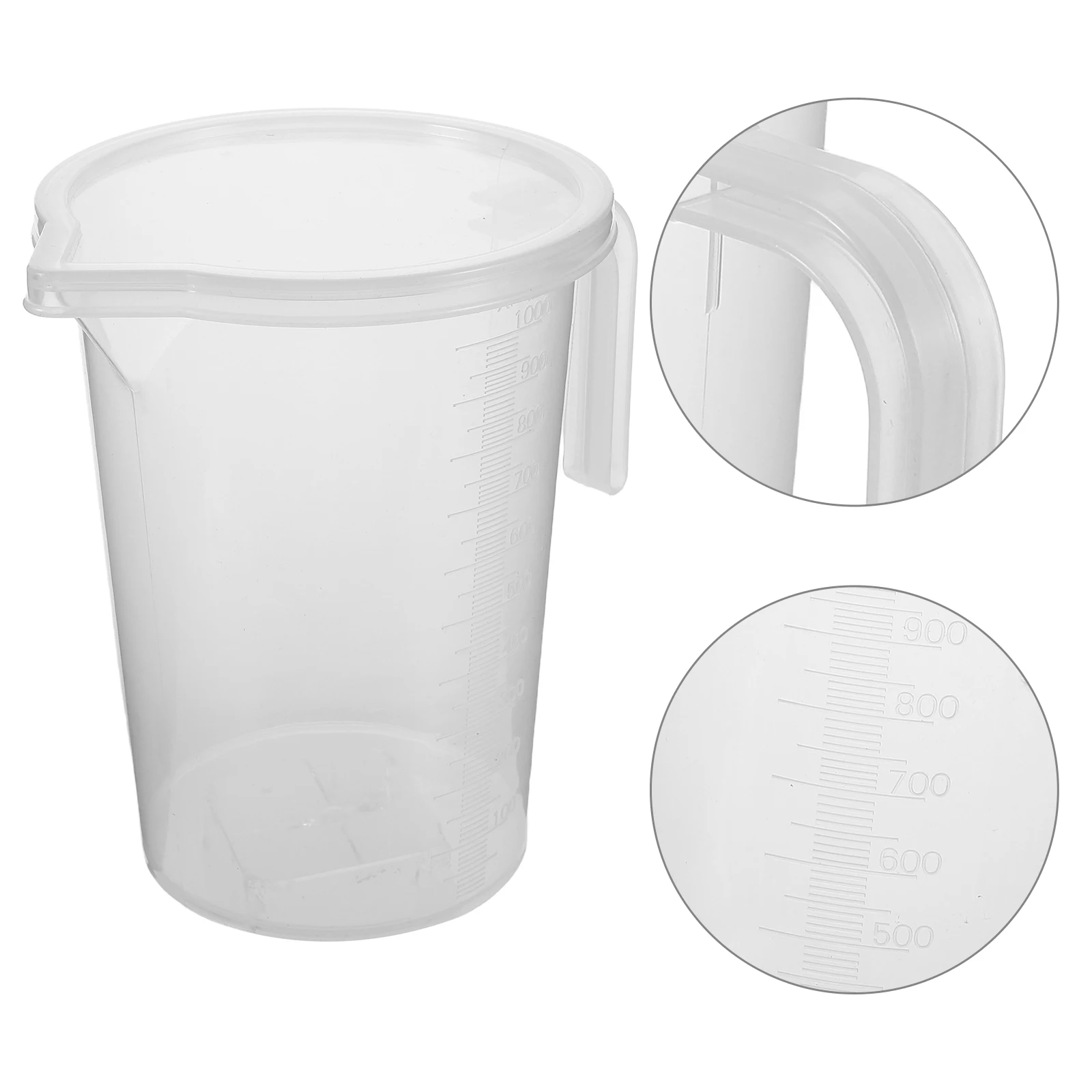 

Engine Oil Measuring Jug Clear Cups Dispenser Lid Large Capacity Liquid Measure Car Maintenance Tool Plastic Pitcher Oil Fill