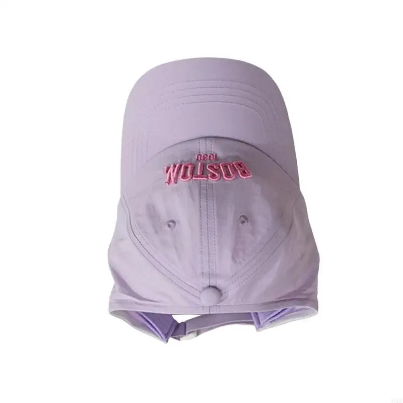 

95AE Baby Sunhat Girls Sun Hat Empty Top Travel Beach Hat Fisherman Caps 2-10T Infants Kids Sun Protections Ponytail Hat