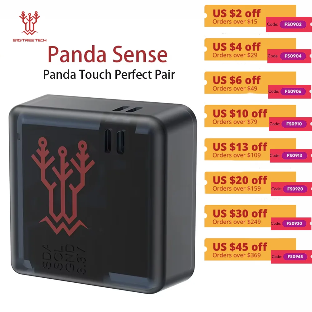

BIGTREETECH Panda Sense для 3D-принтеров Panda Touch, магнитная Plug and Play, точная высота, датчик температуры и влажности в реальном времени