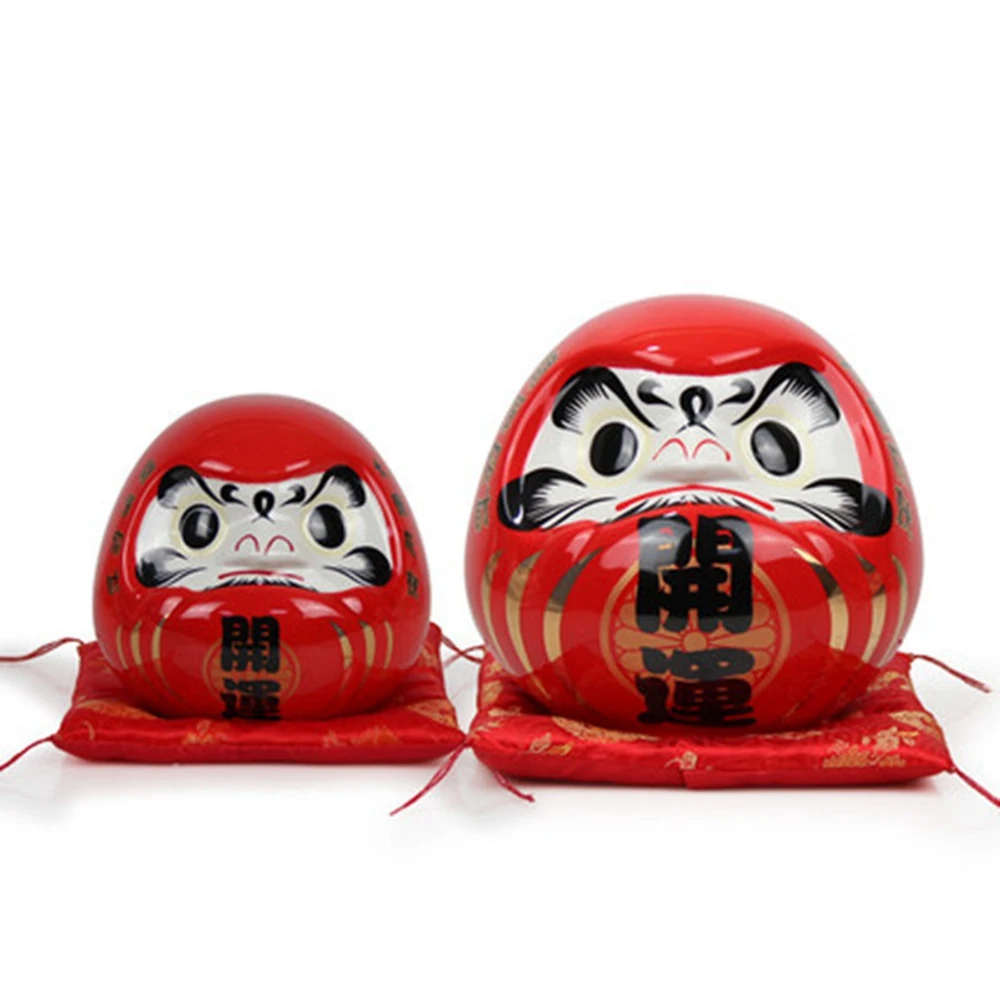 

Ceramic Prayer Damo Fortune Cat Savings Bank Jar Japanese Cuisine Grocery Store Cash Crafts Home Living Room Office TV Cabinet