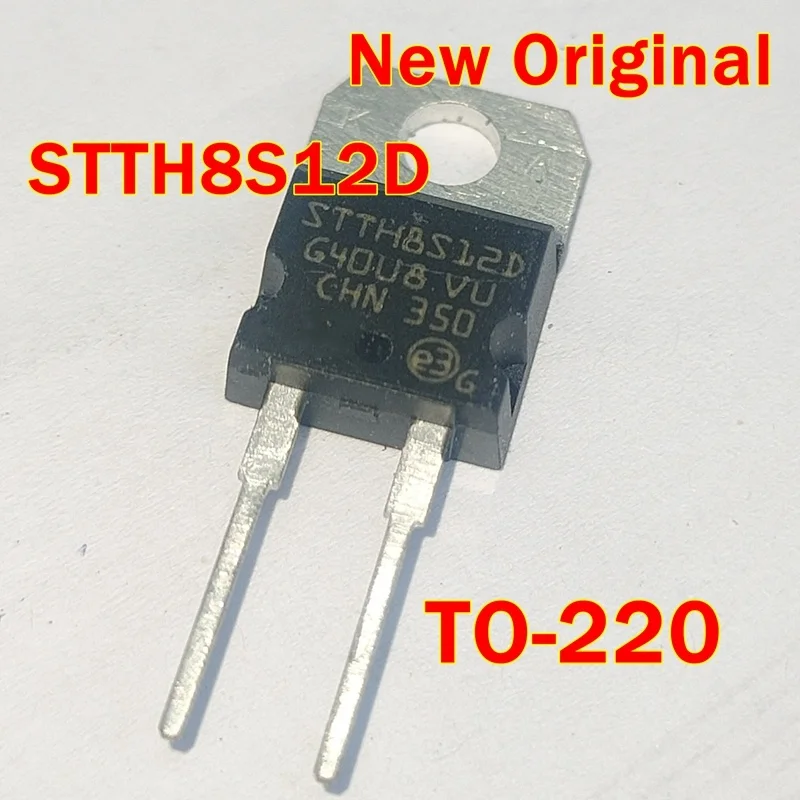 

1pcs to 100pcs STTH8S12D STTH8S12 New Original TO-220 1200 V、8 ALow thermal resistance
