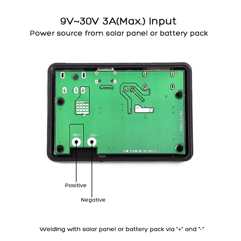 MPPT Solar Controller Solar Panel Voltage Stabilizer Inverter QC 2.0 3.0 PD 2.0 3.0 Quick Charge and DC Output for DIY Charger.