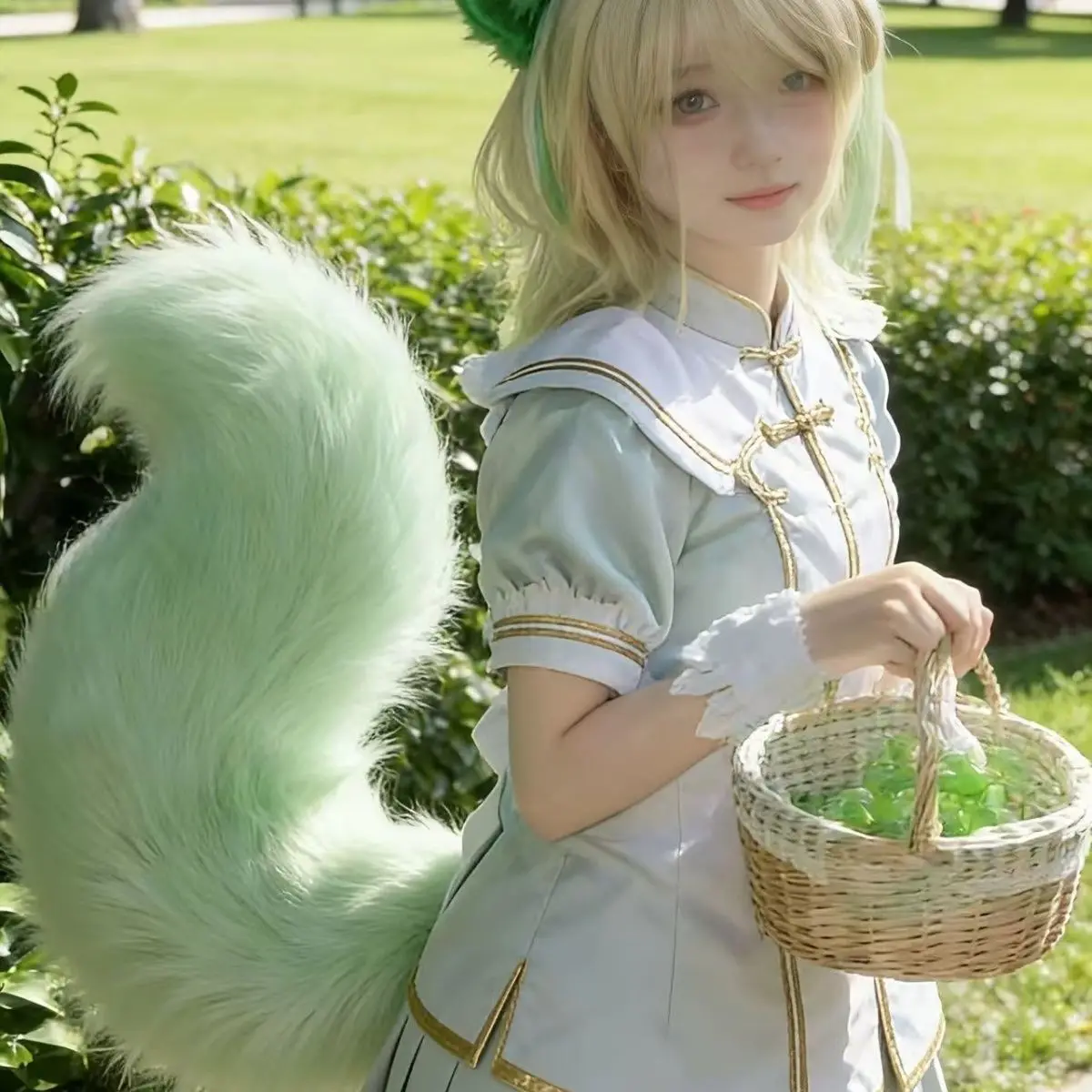 longue-queue-faite-a-la-main-pour-cosplay-accessoire-de-cosplay-en-forme-de-queue-de-personnage-feminin-de-king-glory-servant-de-cafe-en-uniforme-de-demoiselle-d'honneur-en-stock