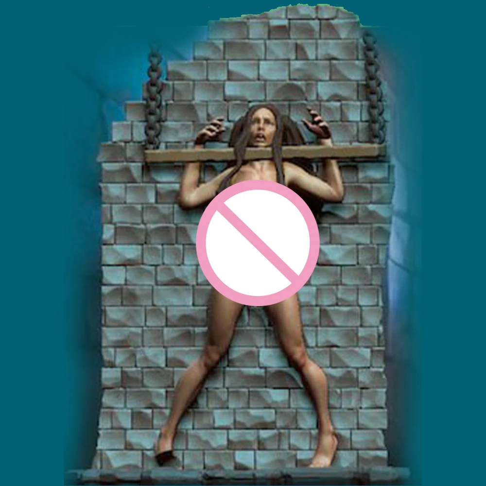 

1/24 Belle Shackled сексуальная рабская девушка модель из смолы игрушка ремесло в разобранном виде миниатюрная уменьшающая статуя неокрашенные наборы