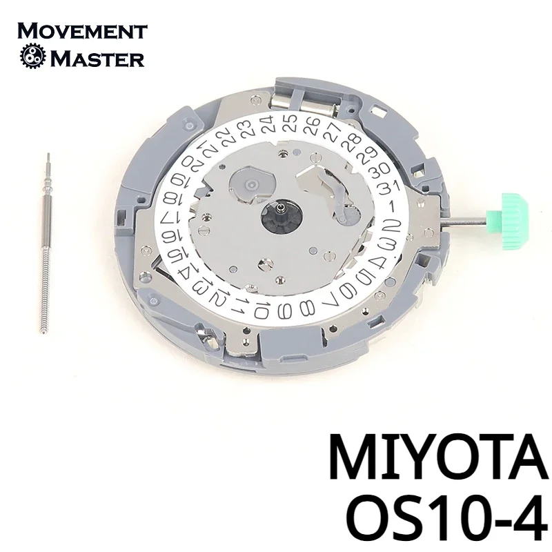 MIYOTA-OS10クォーツムーブメントウォッチ、4フィート、カレンダー、6手、6.9.12、小秒、部品