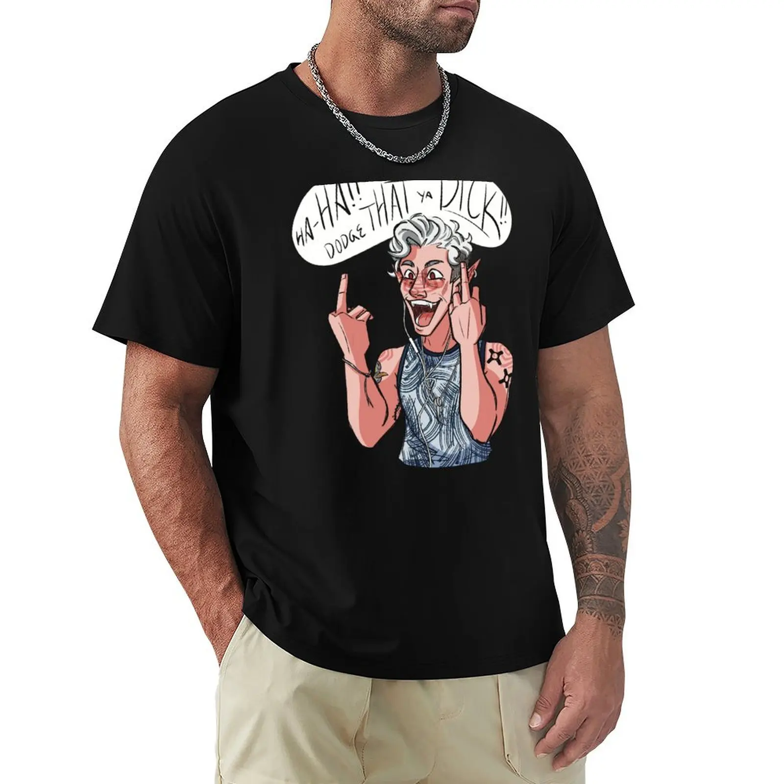 

Neilstarion Dodge That (9) T-Shirt Sweat Absorbing Sports Tee Shirt