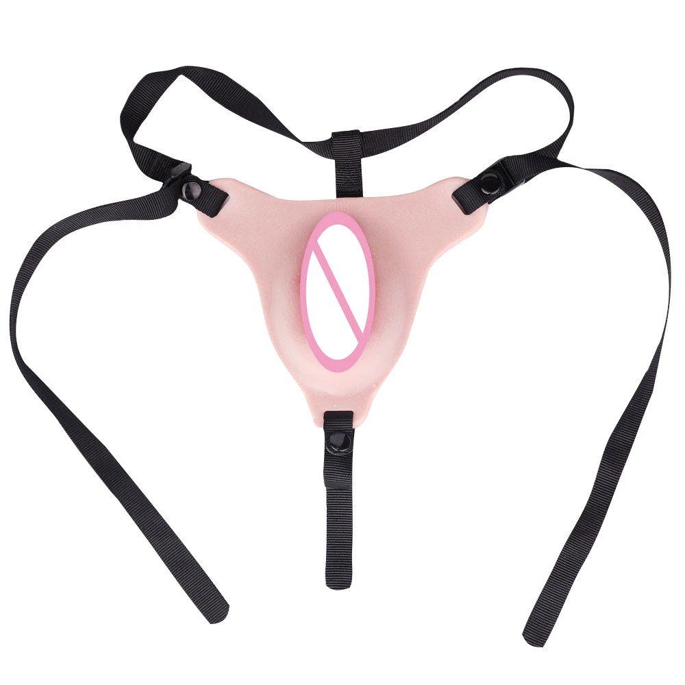 FAAK قضيب جلدي سيليكون مقلد المهبل قفص القضيب غمد SM سيسي الوثن لعبة الجنس المتحولين جنسيا يمكن ارتداؤها البظر الوسادة للرجال مثلي الجنس #4