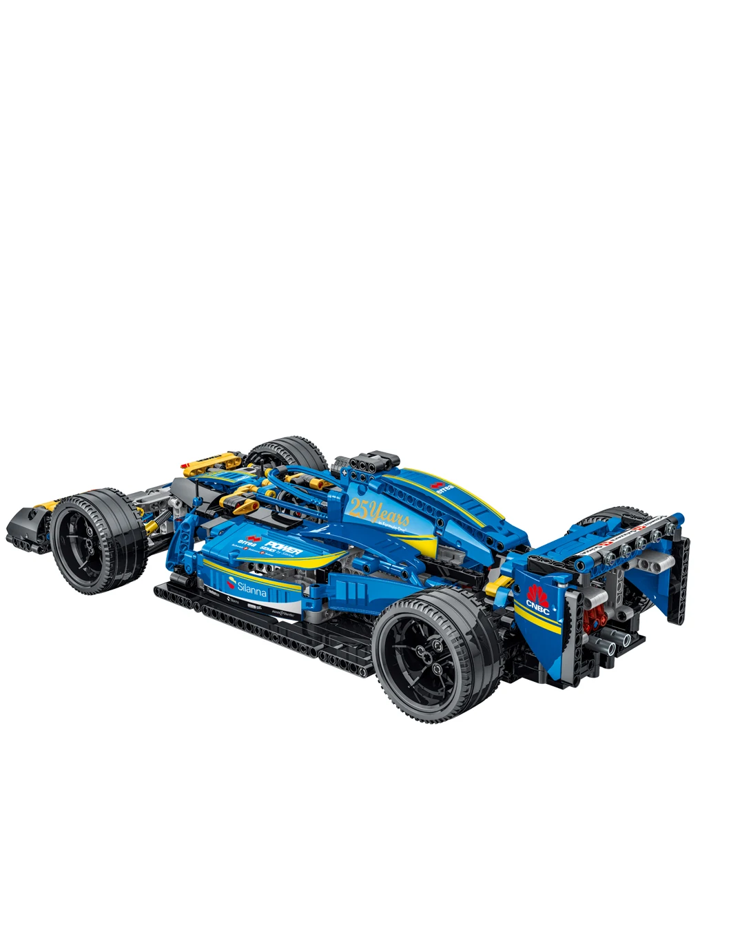 1135PCS Technical model building blocks formular racing car 1:10 blue racer blocks model 6-7-8-9-10-11-12-13-14 -15 boys gift