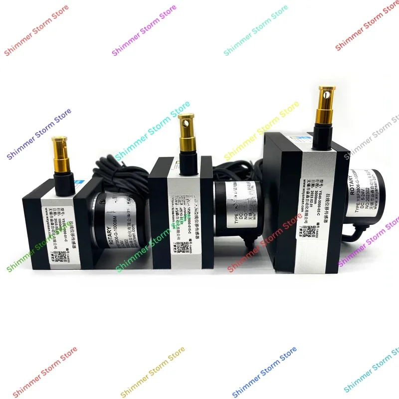 Displacement Sensor Potentiometer Type Position Sensor Draw Wire Rope Linear Transducer Pull Wire Sensor Pull Rope BriterEncoder