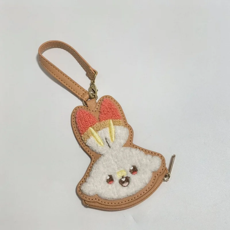 Weiche Pikachu Piplup Rowlet Scorbunny Tandemaus Münzbörse aus PU-Leder mit Reißverschluss für die tägliche Aufbewahrung, Geschenk für Fans – Detail 11