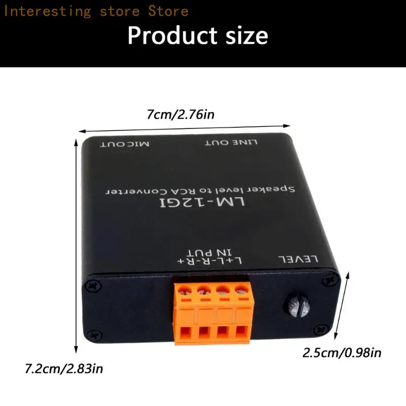 مستوى مكبر الصوت الاحترافي لمخفف الصوت إلى محول الصوتيات للحصول على صوت واضح لمكبرات الصوت النشطة 55KC #6