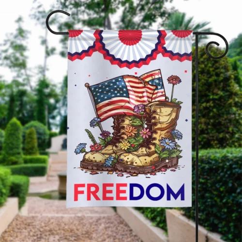 Memorial Day Garden Flag, 4th of July Independence Veterans Day Freedom Flag VVL YYX EEZ