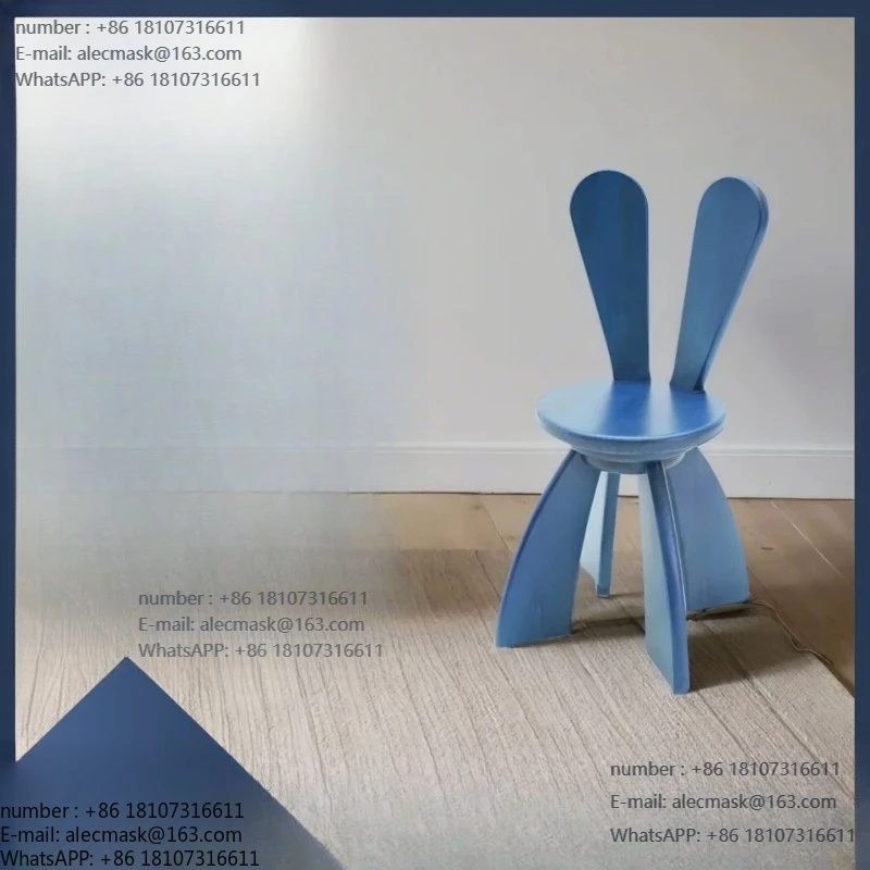 

Solid wood rabbit ear chair cartoon creative chair modern simple kindergarten furniture