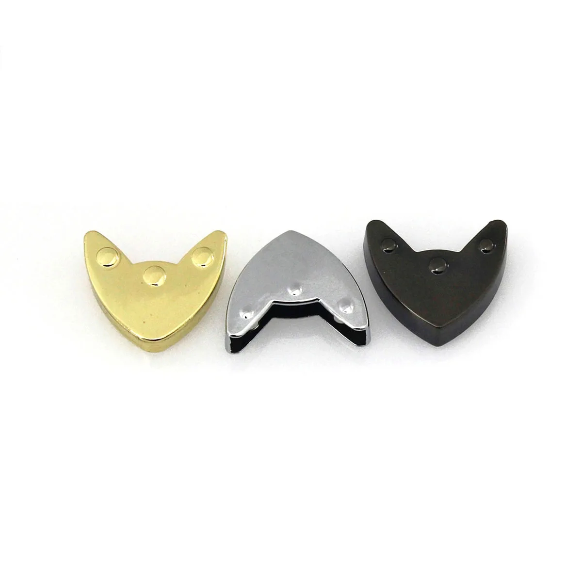 2pcs Metal Sharp Zipper Stopper Zipper Tail Clip Screws Clip Edges Protector Clasp for DIY Leather Crafts Hardware Accessories