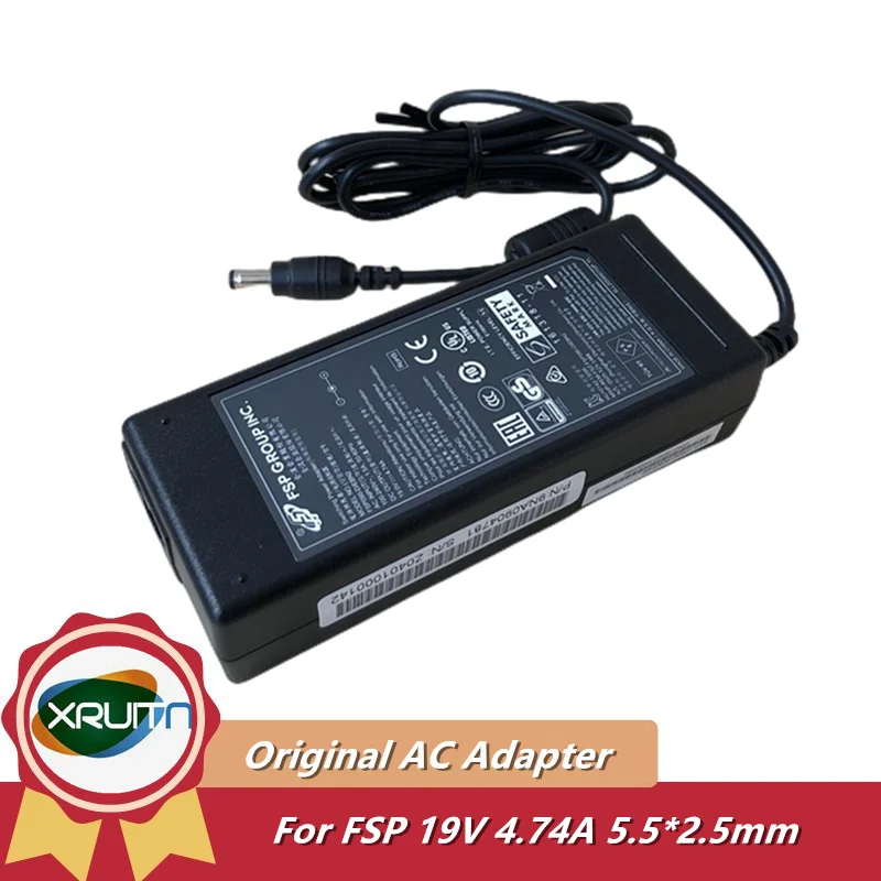 

Original FSP FSP090-DIEBN2 19V 4.74A 90W 5.5*2.5mm Switching AC Power Adapter Charger for HIKVISION Video Recorder Power Supply