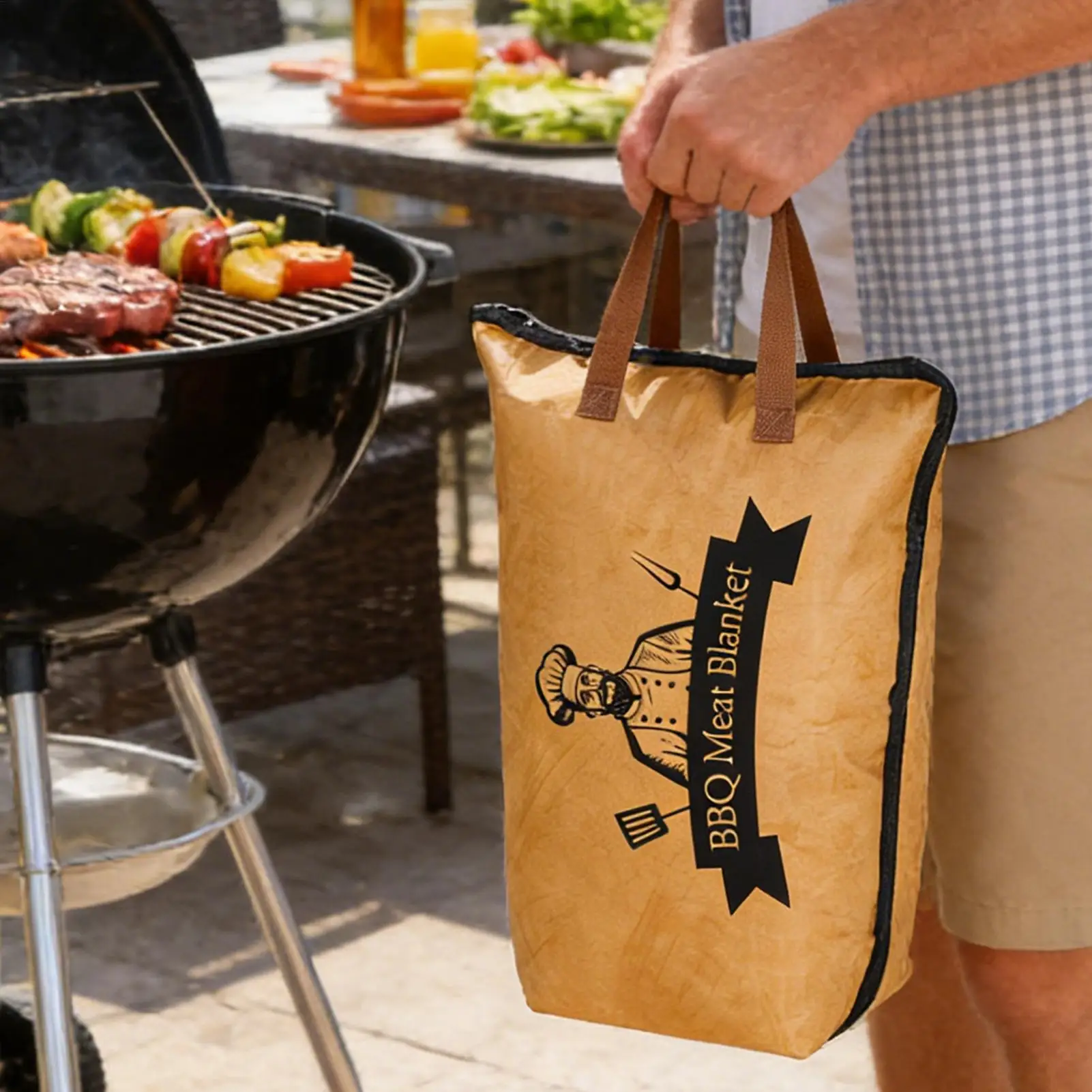 Meat Resting Bag Leakproof Large Heavy Duty Barbecue Bag BBQ Accessories Meat Resting Blanket For Grill Lovers Women Men Mom Dad