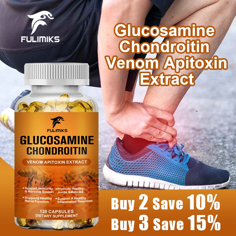 

FULIMIKS Advanced Joint Supplement, with Glucosamine, Chondroitin & Bee Venom, Supports Mobility, Flexibility & Daily Activity