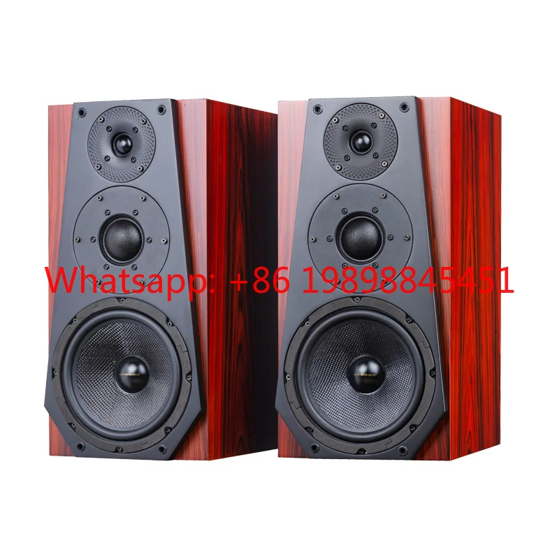 Vofull 8 Inch 3-Way HiFi Passive Bookshelf Speaker Pair