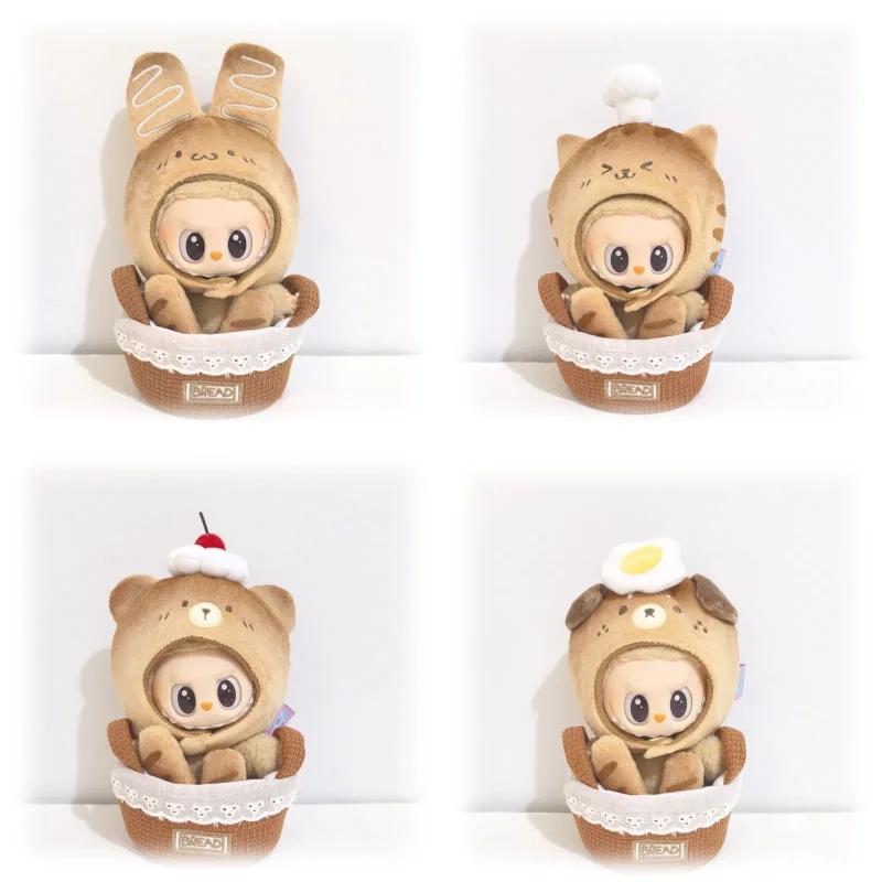 Para muñeca Labubu de 15/17cm, juego de tiempo de baño juguetón, gorro de bañera, cesta, disfraz quemado, tocado, Spa, Ropa, accesorios para muñecas Labubu