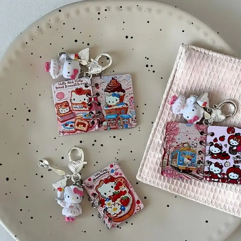 Sanrio милая горничная Hello Kitty стиль книги брелок трендовые игрушки для девочек мобильный телефон рюкзак кулон мультфильм аниме подарки на день рождения