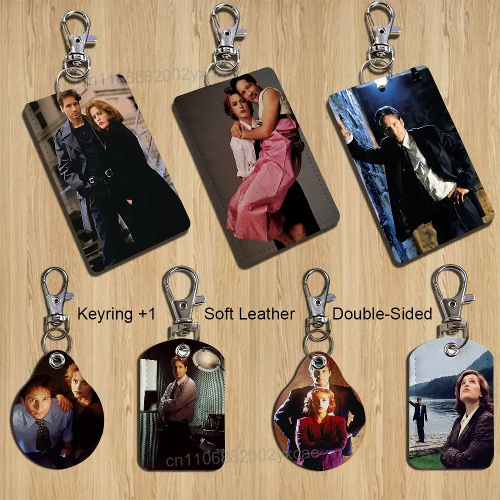 cool The Fantastical X Files Cartoon Singer Anime Card Keychain Fashion Pendant Bag ID Door Card Case Bus Card Cute Adult