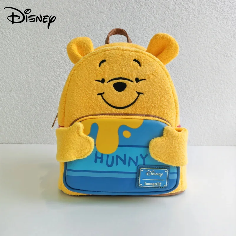 

Disney Mickey Pooh Family Summer Travel Embroidery Backpack Donald Duck Minnie Kids Backpack Cute Cartoon Bag Girl Gift