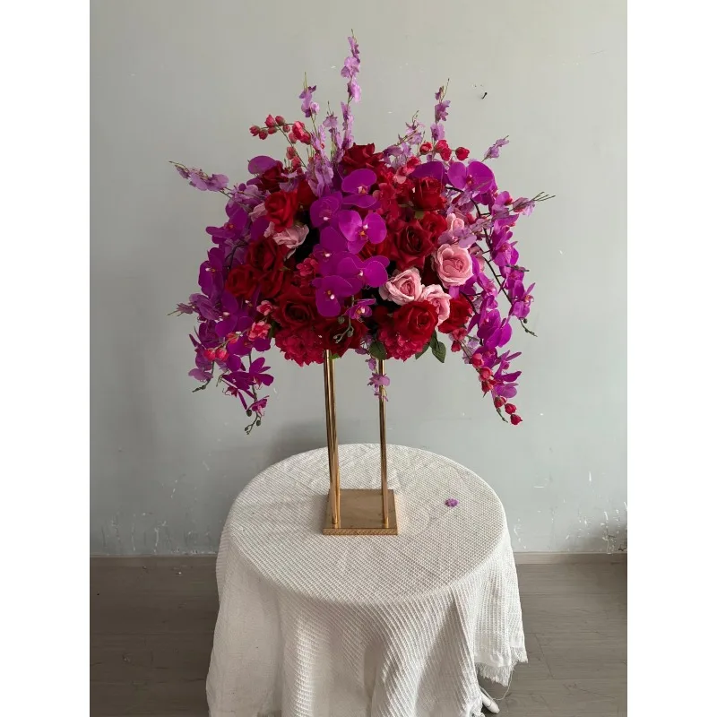 Luxury fuchsia/dark pink bouquet wedding centerpiece