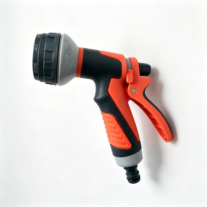 8 Spray Modes Garden Water Spray Gun, Ergonomic Anti-slip Hose Nozzle with Lockable Trigger, High Pressure Water Sprayer for Car Washing Pet Bathing Garden Watering, 2 Colors Optional