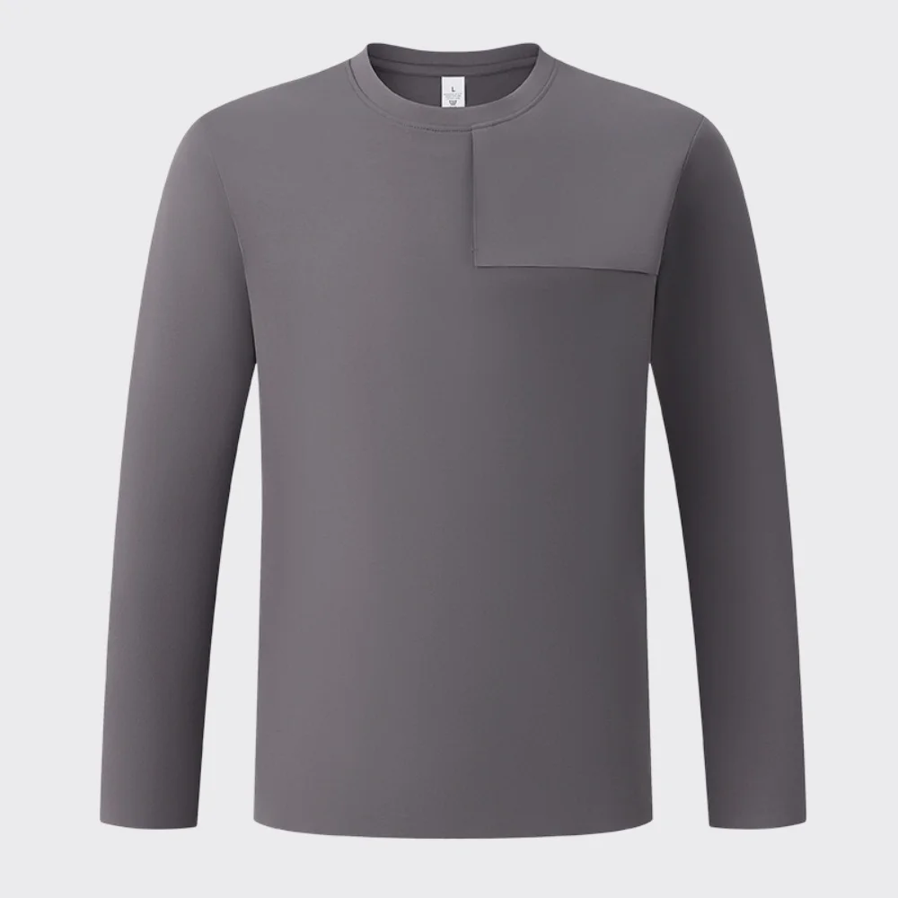2026 New Mens Long Sleeve T-Shirt Running Shirt Quick Dry Breathable Fitness Workout Top Men Loose Outdoor Recreation Sweatshirt view 3