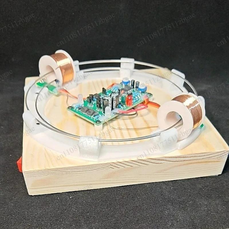 Handmade Electromagnetic Cyclotron Demonstration Model Ring Particle Accelerator with Pure Copper Coil for Tech Science Project