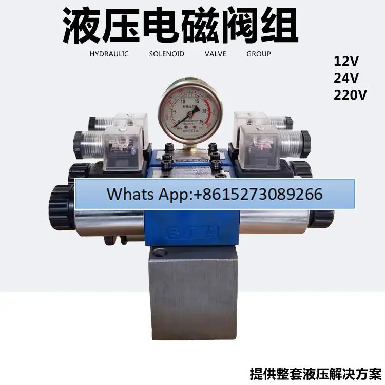 Hydraulic cylinder two-way solenoid group relief valve 12/24V/220V reversing/control/solenoid reversing valve
