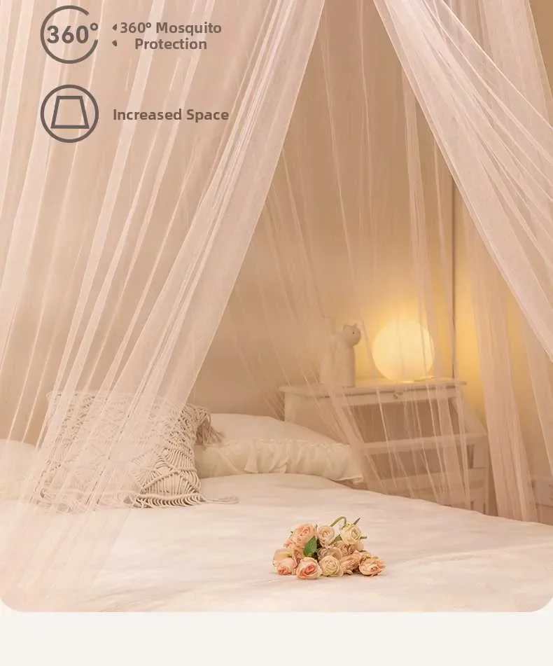 Floor-standing Dome aped Mosquito Net Full Cover Sle for Bedroom Use Anti-mosquito Hanging Bed Net No Holder