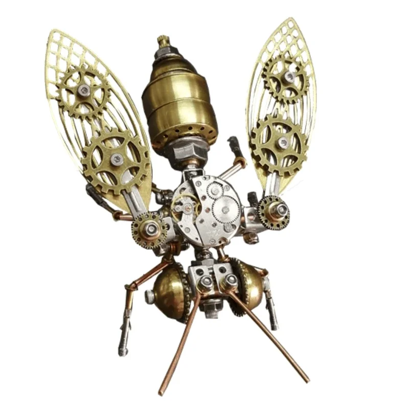 Diy Mechanische Bee Steampunk Insecten Metalen Model Bouwpakketten Voor Volwassenen Assemblage Ambachten Assembleren Modellen Speelgoed Geschenken