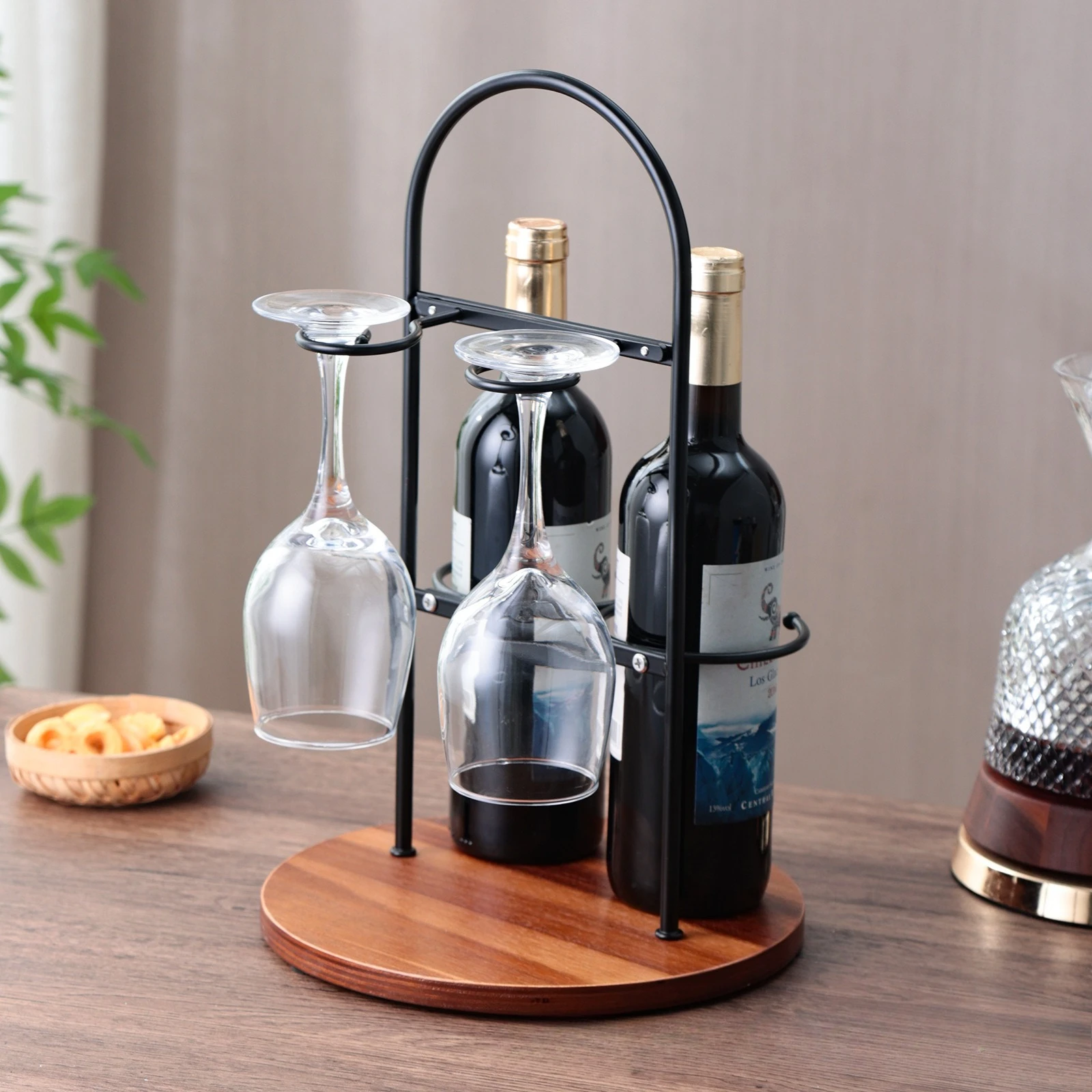 Wine Glass Storage Rack Simple Organizers Decorative Inverted Wine Glass Rack Hanging Wine Cabinet Display Stand
