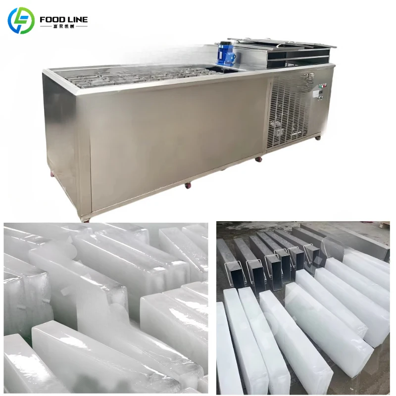 Customized Industrial Direct Cooling Ice Maker, Ice Block Machine High Output 1-5 Ton Brick Freezer for Business